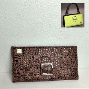 Miche Classic Shell Base Bag Croc Embossed Brown Vintage Y2K Casual